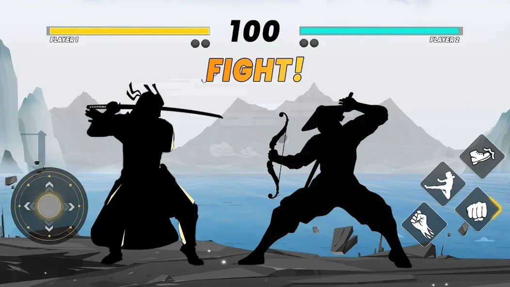 Sword Shadow Fighting Game 3D  [МОД Все открыто] Screenshot 1