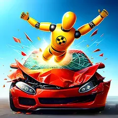 Скачать взломанную Realistic Car Crash Simulator (Реалистичный симулятор автокатастроф)  [МОД Все открыто] - последняя версия apk на Андроид