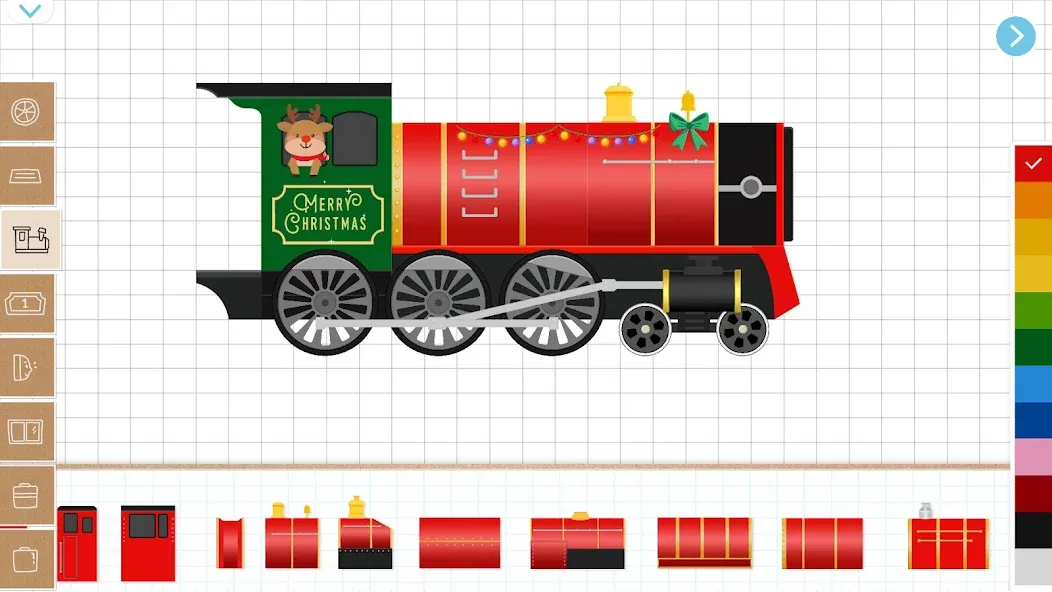 Christmas Train Game For Kids  [МОД Все открыто] Screenshot 2