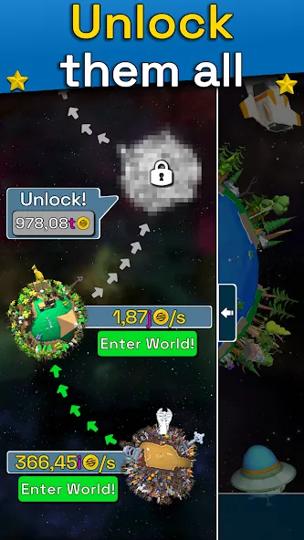 Planet Evolution: Idle Clicker (Планета Эволюция)  [МОД Много денег] Screenshot 5