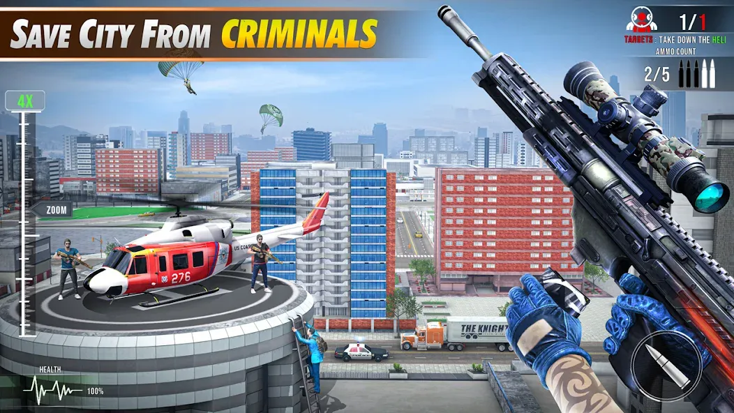 Sniper Shooter Mission Games  [МОД Unlimited Money] Screenshot 2