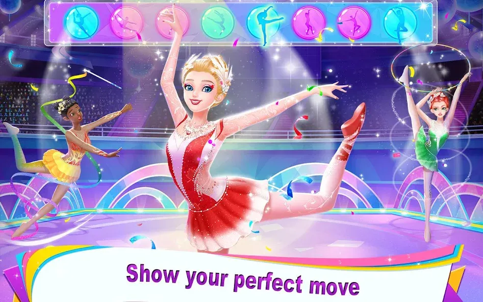 Gymnastics Queen (Джимнастикс Квин)  [МОД Бесконечные монеты] Screenshot 1