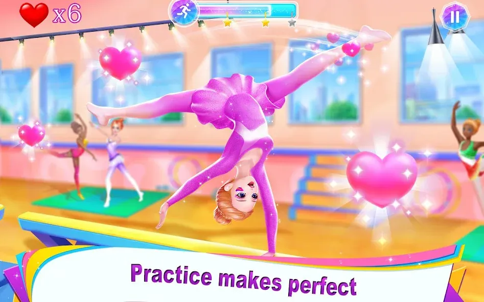 Gymnastics Queen (Джимнастикс Квин)  [МОД Бесконечные монеты] Screenshot 4