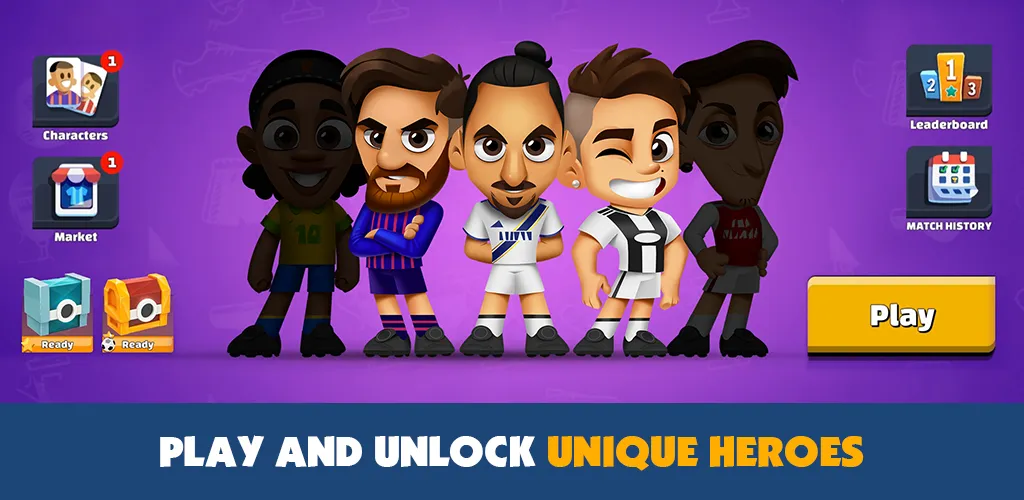 Super Soccer 3v3 (Online) (упер футбол 3 на 3)  [МОД Unlocked] Screenshot 3