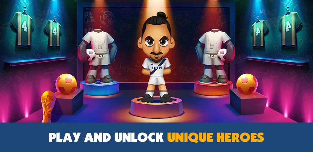 Super Soccer 3v3 (Online) (упер футбол 3 на 3)  [МОД Unlocked] Screenshot 4