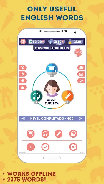 English for Beginners: LinDuo  [МОД Много монет] Screenshot 3