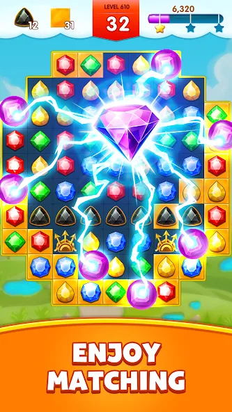 Jewels Legend - Match 3 Puzzle (Джуэл Легенд)  [МОД Бесконечные деньги] Screenshot 3