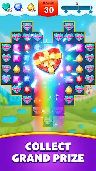 Jewels Legend - Match 3 Puzzle (Джуэл Легенд)  [МОД Бесконечные деньги] Screenshot 5