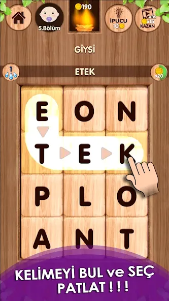Düşen! Kelime Oyunu  [МОД Много денег] Screenshot 1