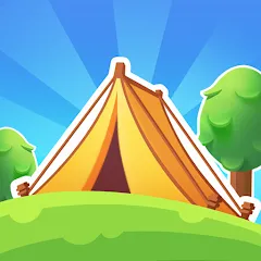 Скачать взломанную Campsite Craze: Puzzle Merge (Кемпинговая Лихорадка)  [МОД Много денег] - последняя версия apk на Андроид