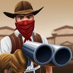 Скачать взломанную West Cowboy Western Polygon  [МОД Много монет] - стабильная версия apk на Андроид