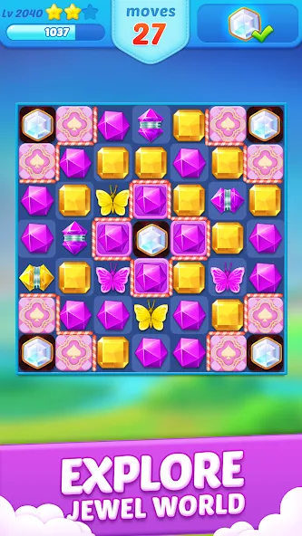 Jewel Crush™ - Match 3 Legend  [МОД Бесконечные деньги] Screenshot 4