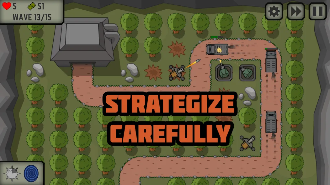 Tactical War: Tower Defense  [МОД Все открыто] Screenshot 1