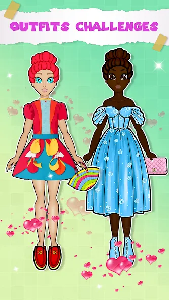 Paper Doll Dress up Games  [МОД Menu] Screenshot 3