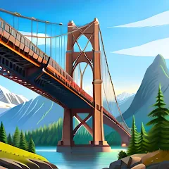 Взломанная Bridgezz: Bridge Construction (Бриджзз)  [МОД Unlimited Money] - последняя версия apk на Андроид