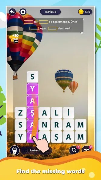 Word Surf: Inspire (Ворд Серф)  [МОД Много монет] Screenshot 1