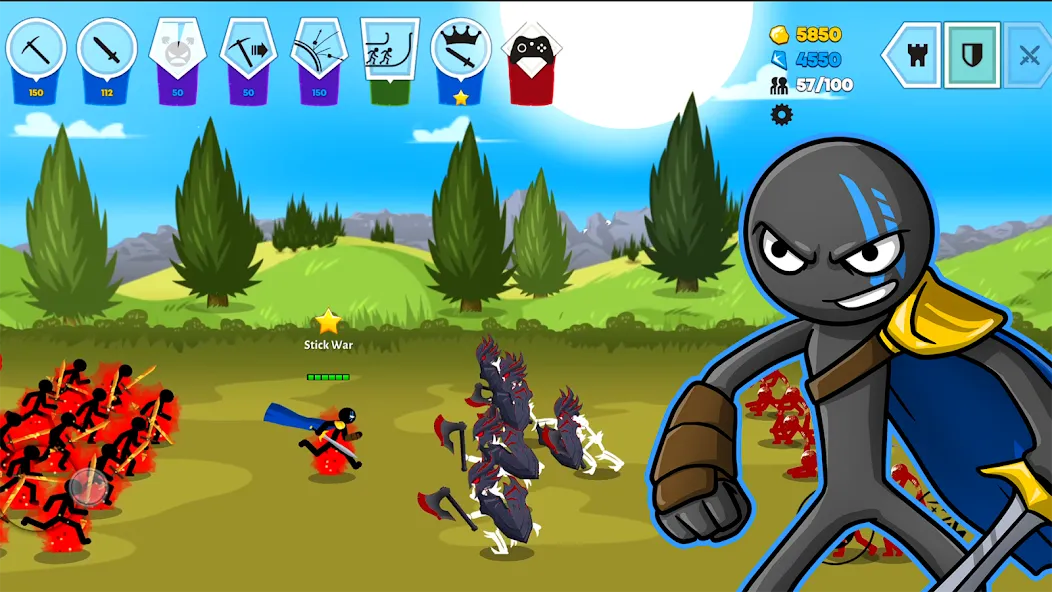 Stick War: Saga (Стик Вар 3)  [МОД Unlimited Money] Screenshot 2