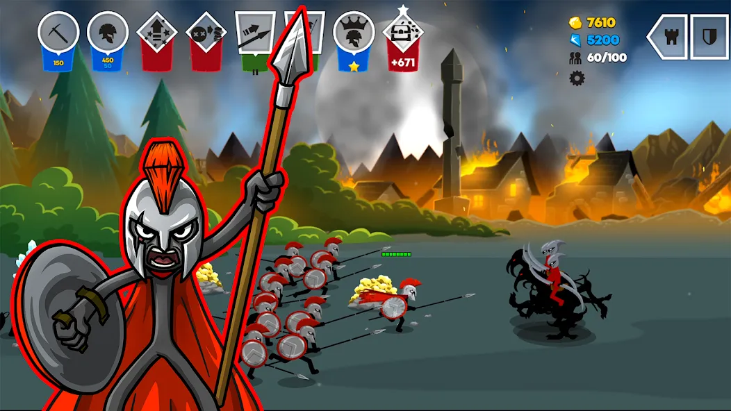 Stick War: Saga (Стик Вар 3)  [МОД Unlimited Money] Screenshot 3