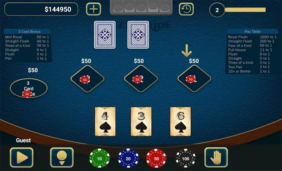 Let It Ride Poker  [МОД Menu] Screenshot 1