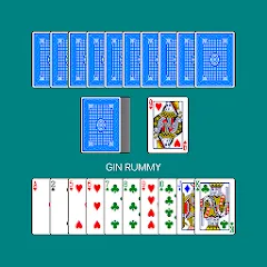 Скачать взломанную Gin Rummy (Джин Рамми)  [МОД Все открыто] - последняя версия apk на Андроид