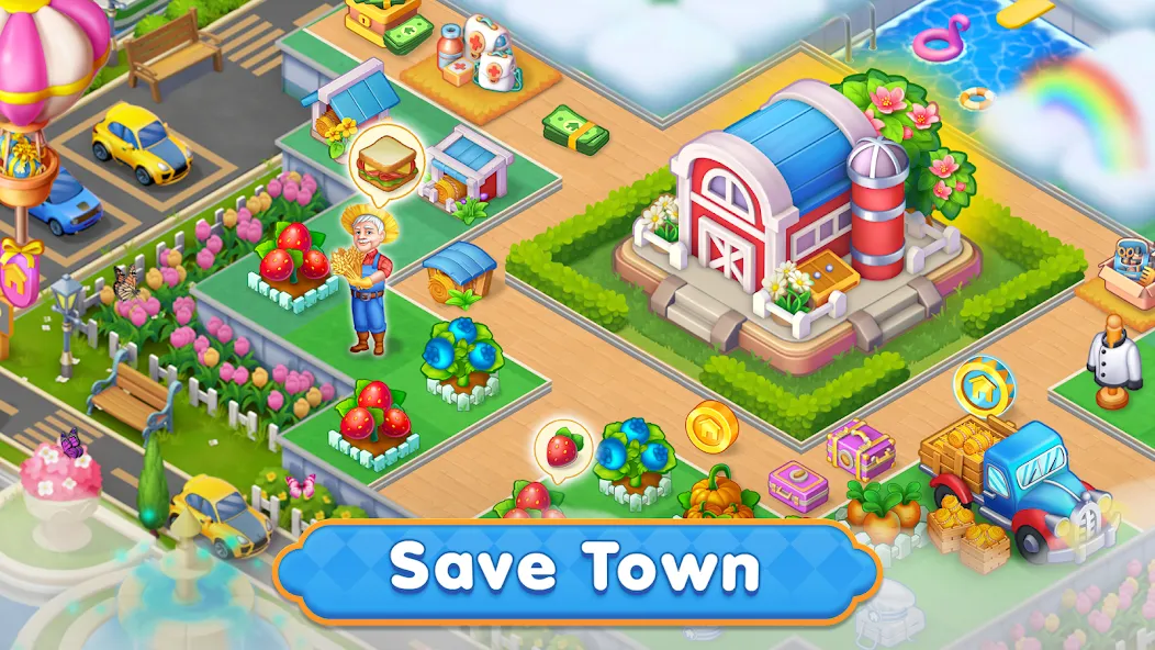 Merge HomeTown: Merge Games  [МОД Много монет] Screenshot 4