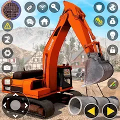 Скачать взлом Construction Excavator Game 3D  [МОД Unlocked] - последняя версия apk на Андроид