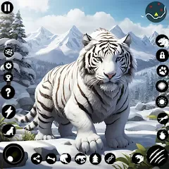 Скачать взлом Arctic White Tiger Family Sim  [МОД Бесконечные деньги] - полная версия apk на Андроид