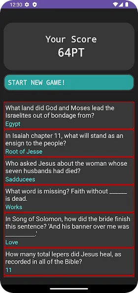 Bible Trivia (Библейские загадки)  [МОД Unlocked] Screenshot 3