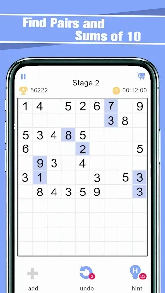 Match Ten - Relax Number Game (Матч Тен)  [МОД Бесконечные монеты] Screenshot 1