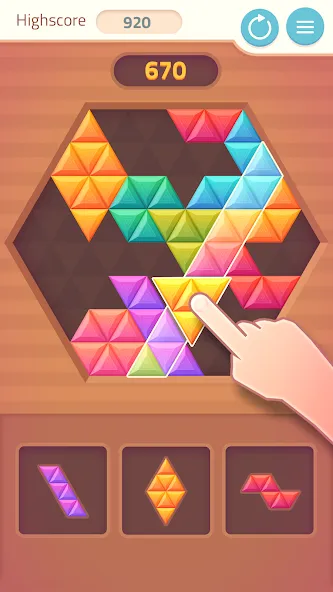 Triangles & Blocks (Полиблок)  [МОД Все открыто] Screenshot 2