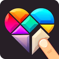 Взломанная Polygrams - Tangram Puzzles (Полиграммы)  [МОД Все открыто] - последняя версия apk на Андроид