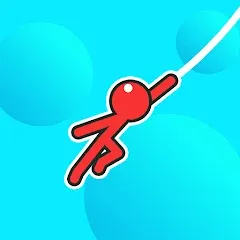 Скачать взломанную Stickman Hook  [МОД Бесконечные деньги] - полная версия apk на Андроид