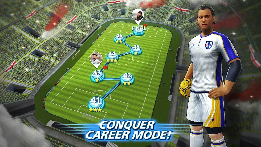 Football Strike: Online Soccer (Футбольный забастовка)  [МОД Все открыто] Screenshot 5