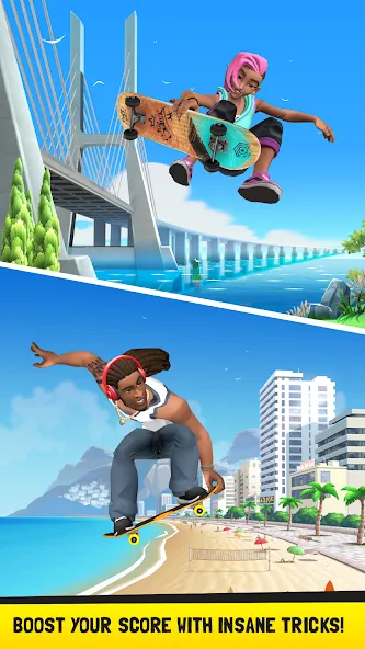 Flip Skater (Флип скейтер)  [МОД Menu] Screenshot 4