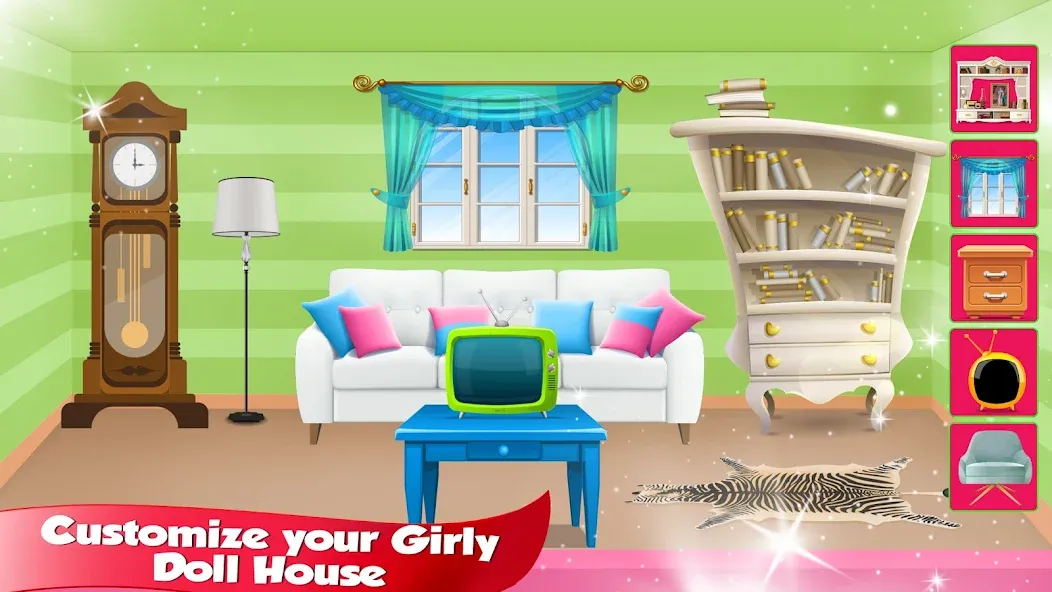 Girl Doll House Design & Clean  [МОД Mega Pack] Screenshot 5