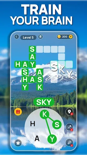 Word Scenery: Crossword (Ворд Трип)  [МОД Много монет] Screenshot 1