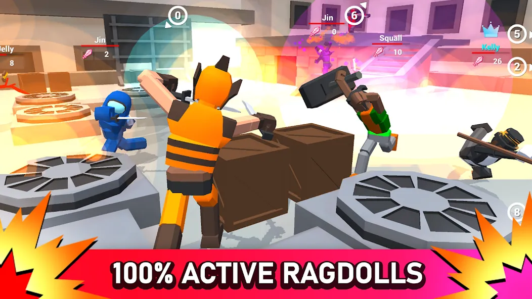 Smashgrounds.io: Ragdoll Arena  [МОД Бесконечные деньги] Screenshot 1