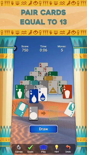 Pyramid Solitaire - Card Games (Пирамида Солитер)  [МОД Unlocked] Screenshot 2