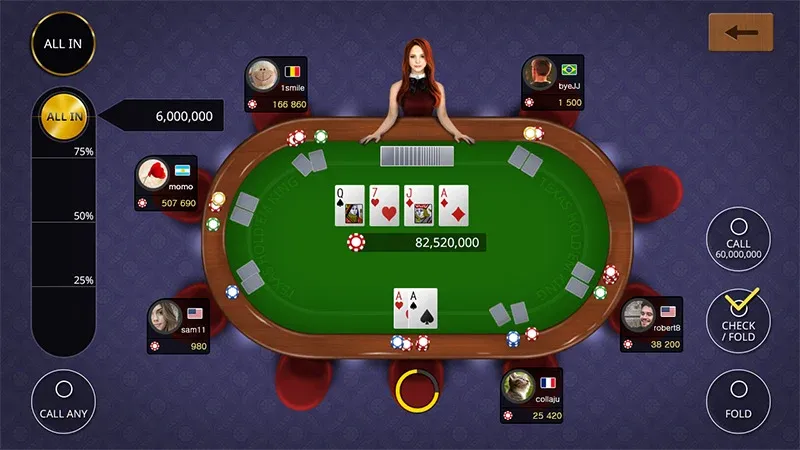 Texas holdem poker king  [МОД Много монет] Screenshot 1