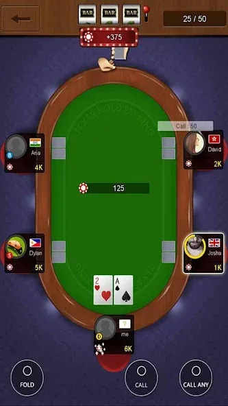 Texas holdem poker king  [МОД Много монет] Screenshot 4