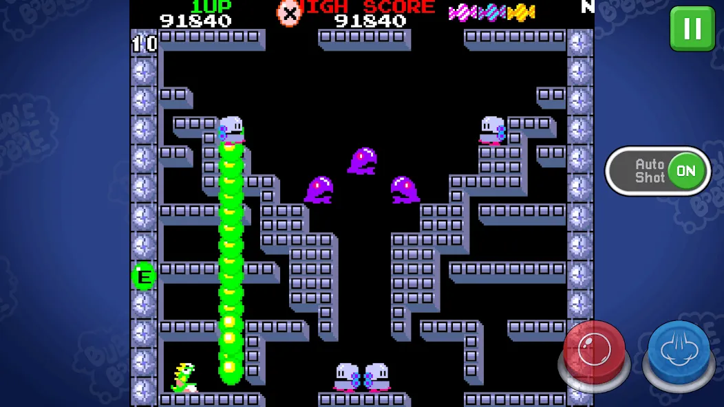 BUBBLE BOBBLE classic (БАБЛ БОББЛ классика)  [МОД Все открыто] Screenshot 2