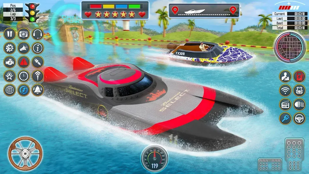 Speed Boat Racing: Boat games  [МОД Много денег] Screenshot 3