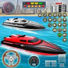 Скачать взлом Speed Boat Racing: Boat games  [МОД Много денег] - последняя версия apk на Андроид