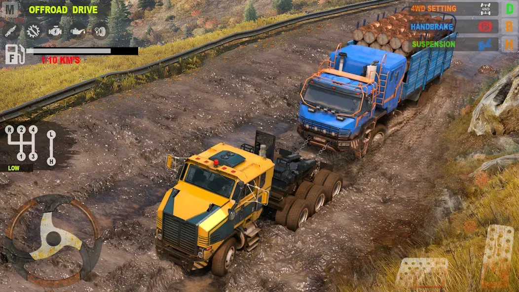 Offroad Mudrunner Games 3D  [МОД Unlimited Money] Screenshot 1