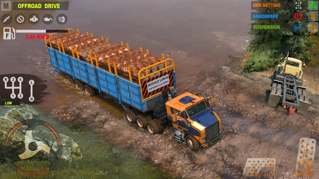 Offroad Mudrunner Games 3D  [МОД Unlimited Money] Screenshot 3
