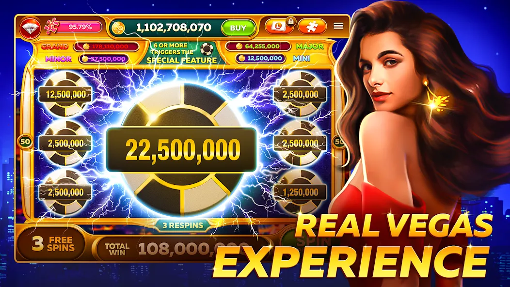 Infinity Slots - Casino Games (Инфинити Слоты)  [МОД Unlimited Money] Screenshot 1