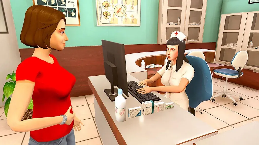 Virtual Pregnant Mom Baby Care (Виртуальная беременная мама Уход за младенцем)  [МОД Много монет] Screenshot 1