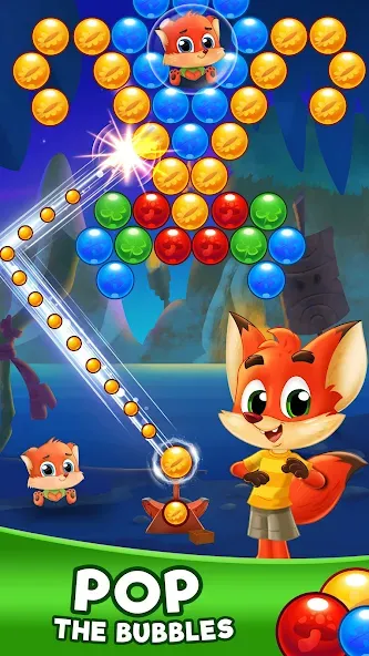 Bubble Friends Bubble Shooter  [МОД Бесконечные монеты] Screenshot 1