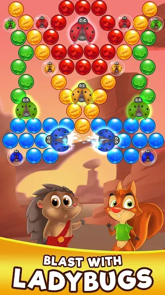 Bubble Friends Bubble Shooter  [МОД Бесконечные монеты] Screenshot 4