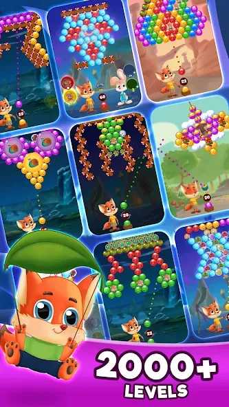 Bubble Friends Bubble Shooter  [МОД Бесконечные монеты] Screenshot 5